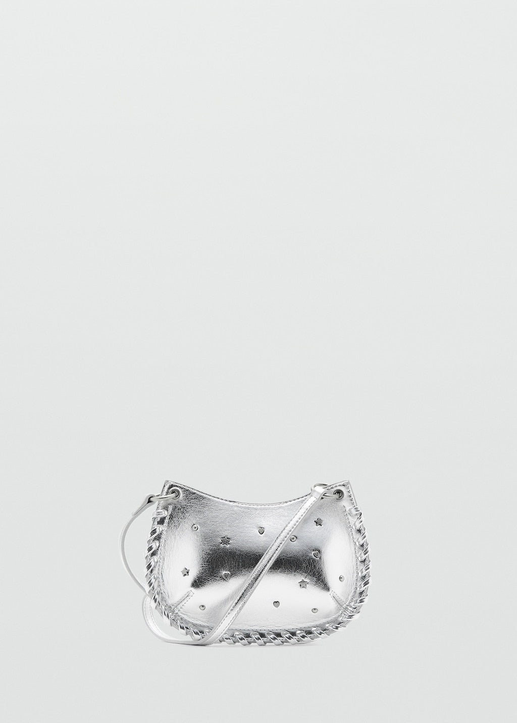 Mango mini bag silver in silver - Image 2