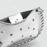 Mango mini bag silver in silver - Image 4