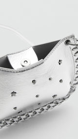 Mango mini bag silver in silver - Image 4