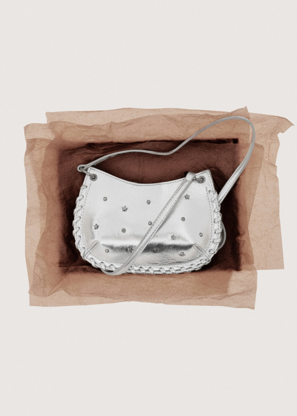 Mango mini bag silver in silver - Image 5