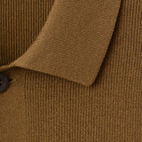 Mango shirt lino in tobacco-023