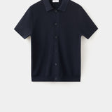 Mango shirt lino in navy-021