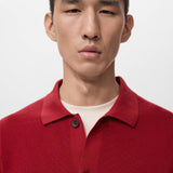 Mango shirt lino in red-004