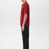 Mango shirt lino in red-008
