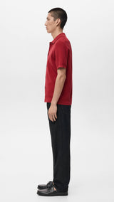 Mango shirt lino in red-008