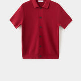 Mango shirt lino in red-021