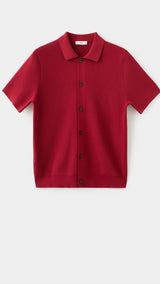 Mango shirt lino in red-021