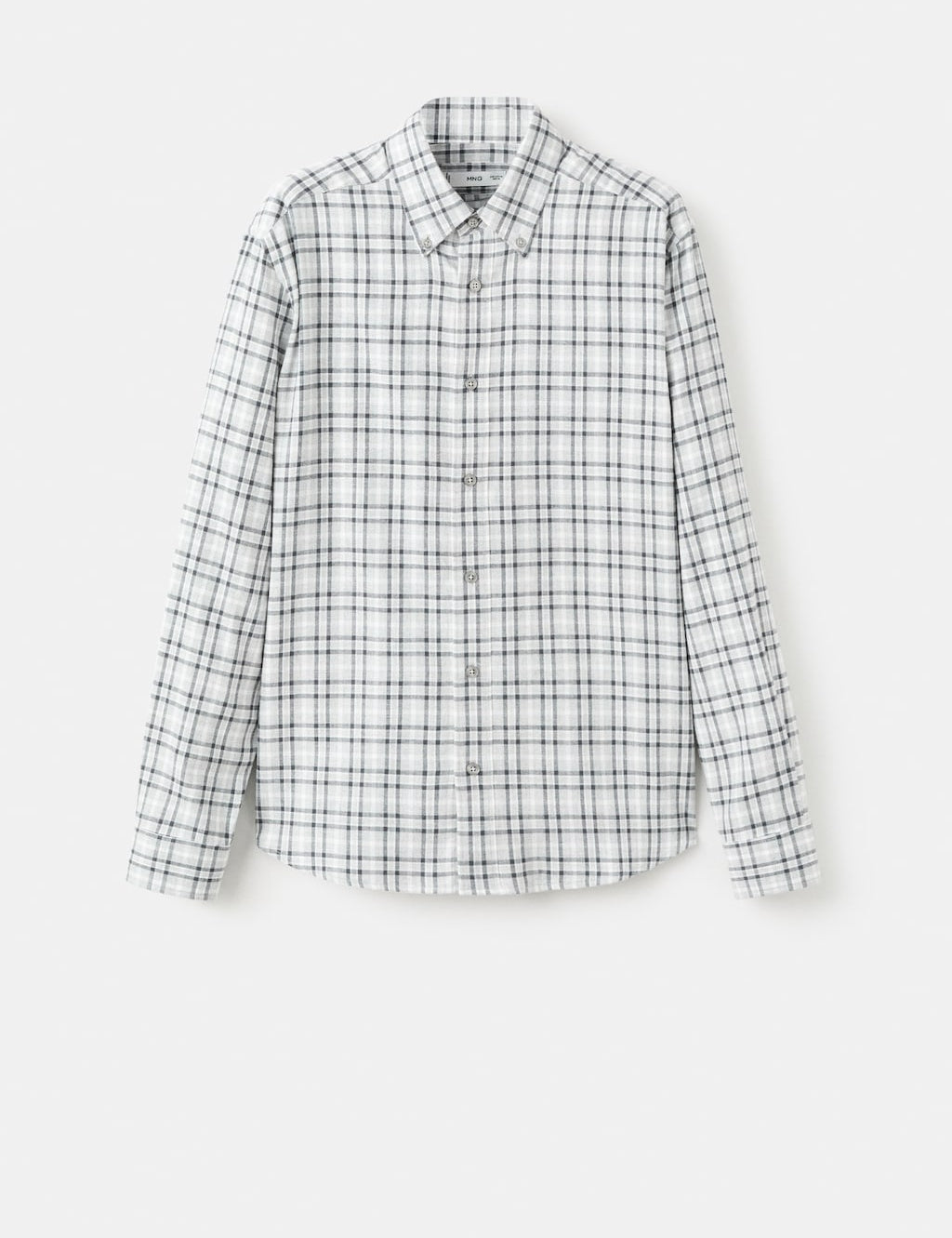 Mango shirt roma in light vigore grey - Image 2