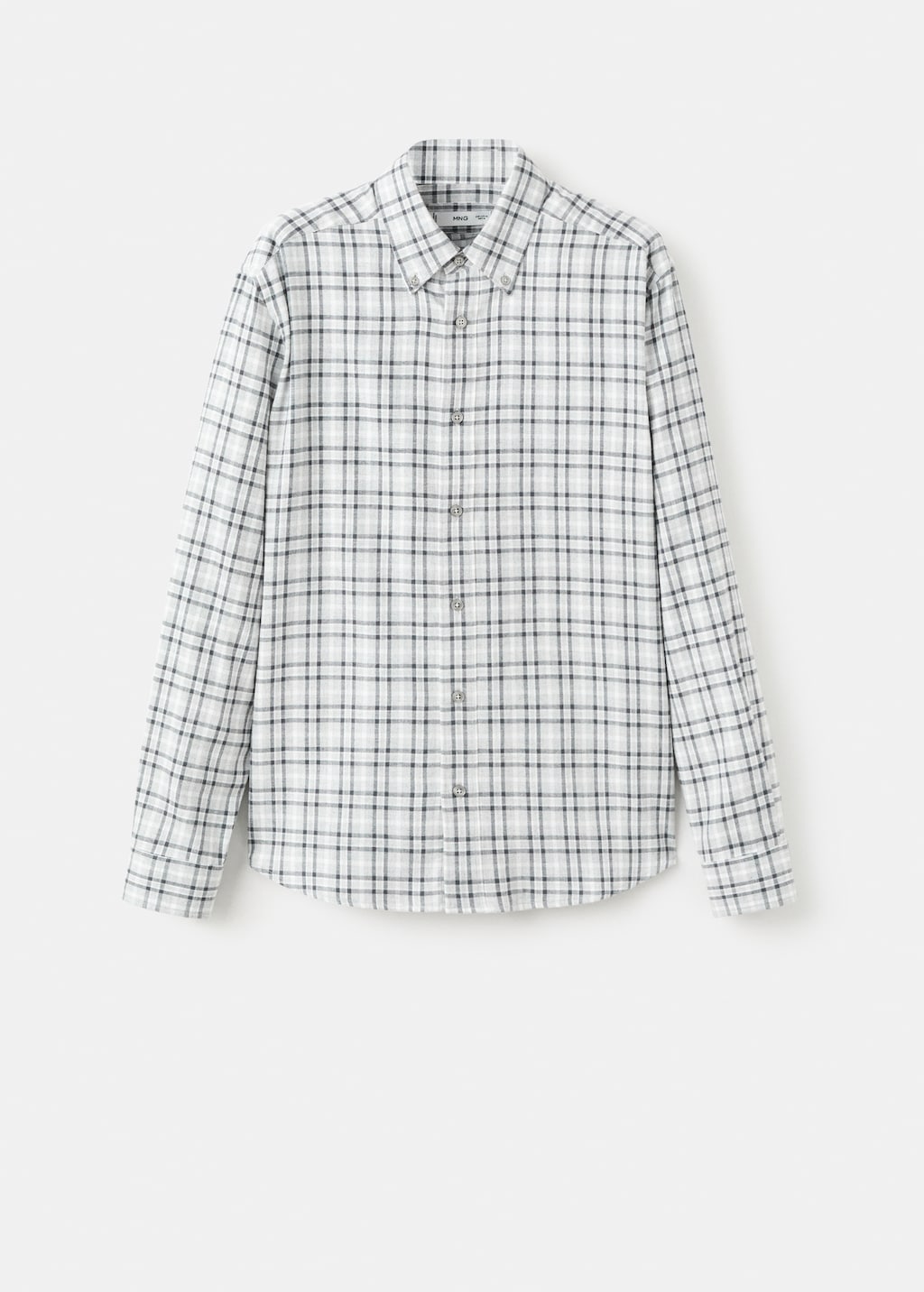 Mango shirt roma in light vigore grey - Image 2