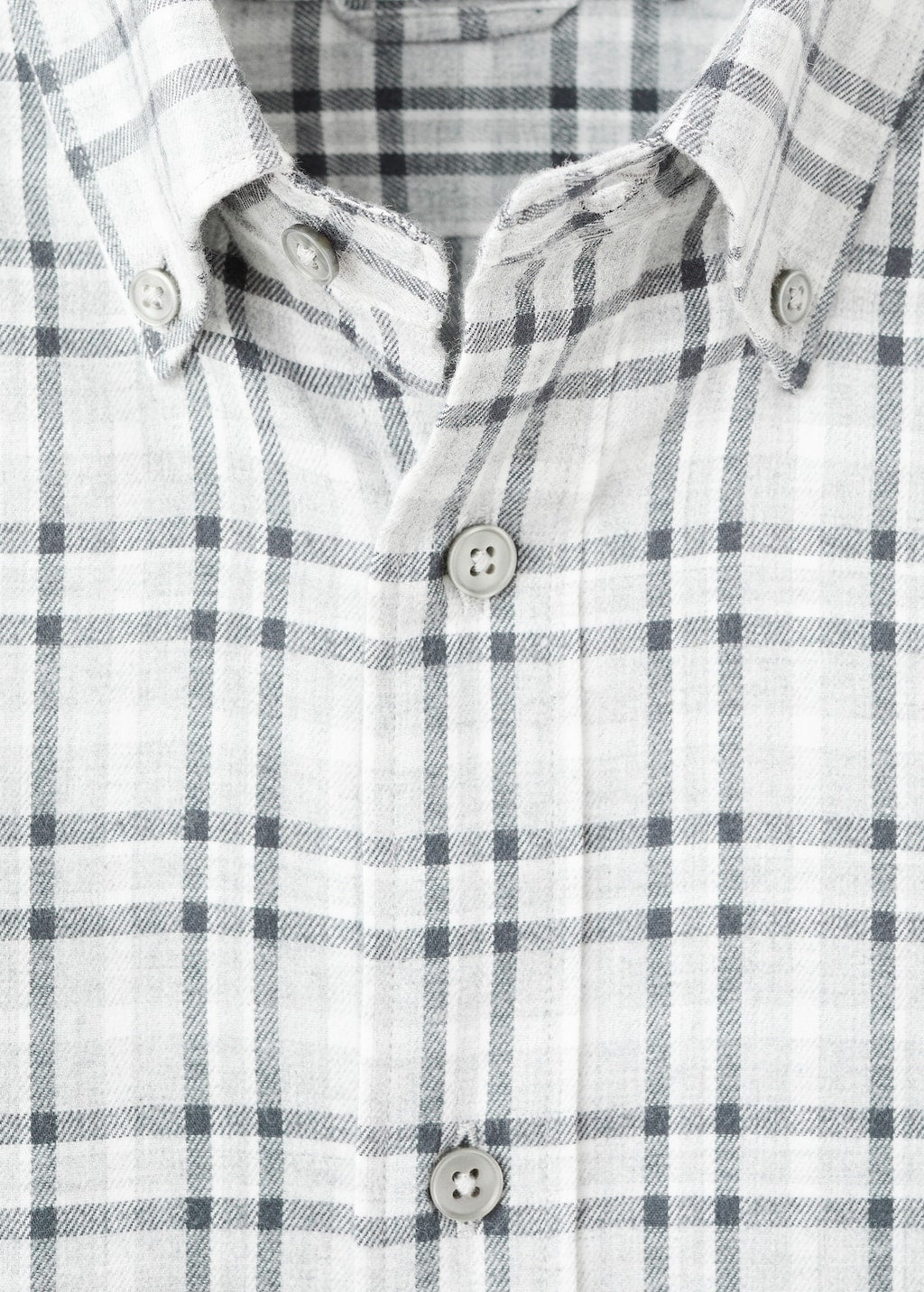 Mango shirt roma in light vigore grey - Image 6