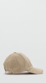Mango cap pana in beige - Image 2