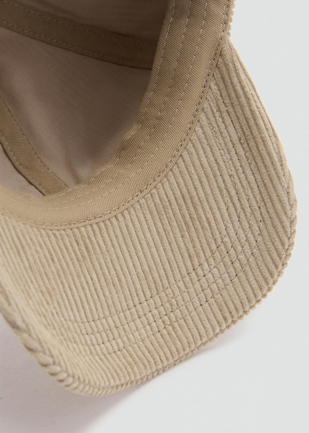 Mango cap pana in beige - Image 4