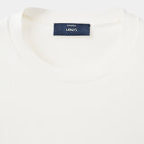 Mango t-shirt arraona in off white