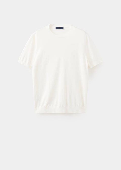 Mango t-shirt arraona in off white