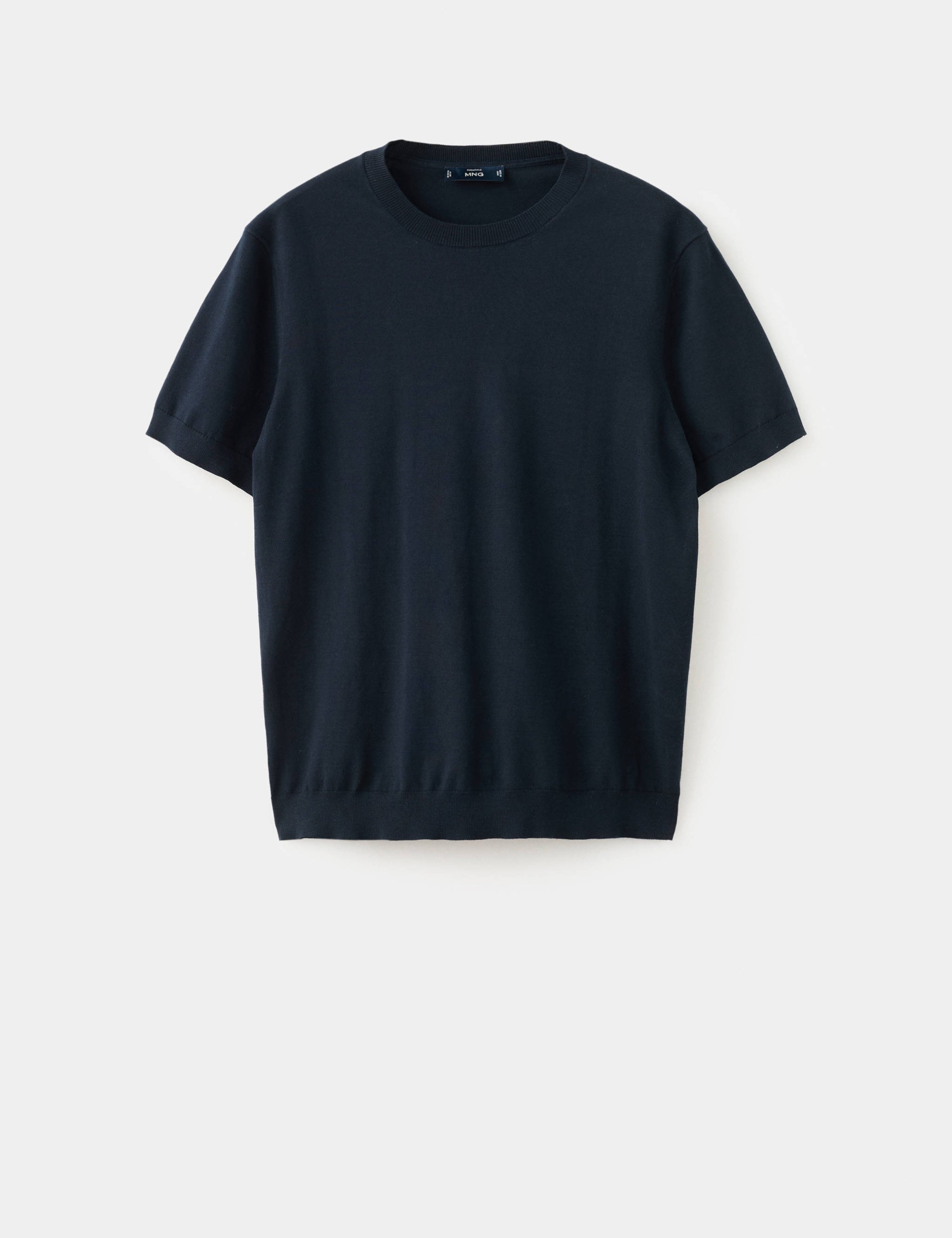 Mango t-shirt arraona in midnight blue