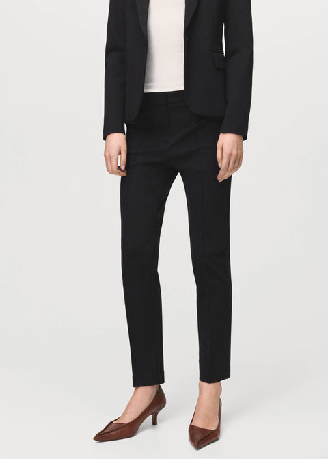 Mango trousers paloma in black