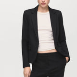 Mango trousers paloma in black - detail
