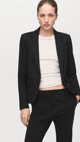 Mango trousers paloma in black - detail