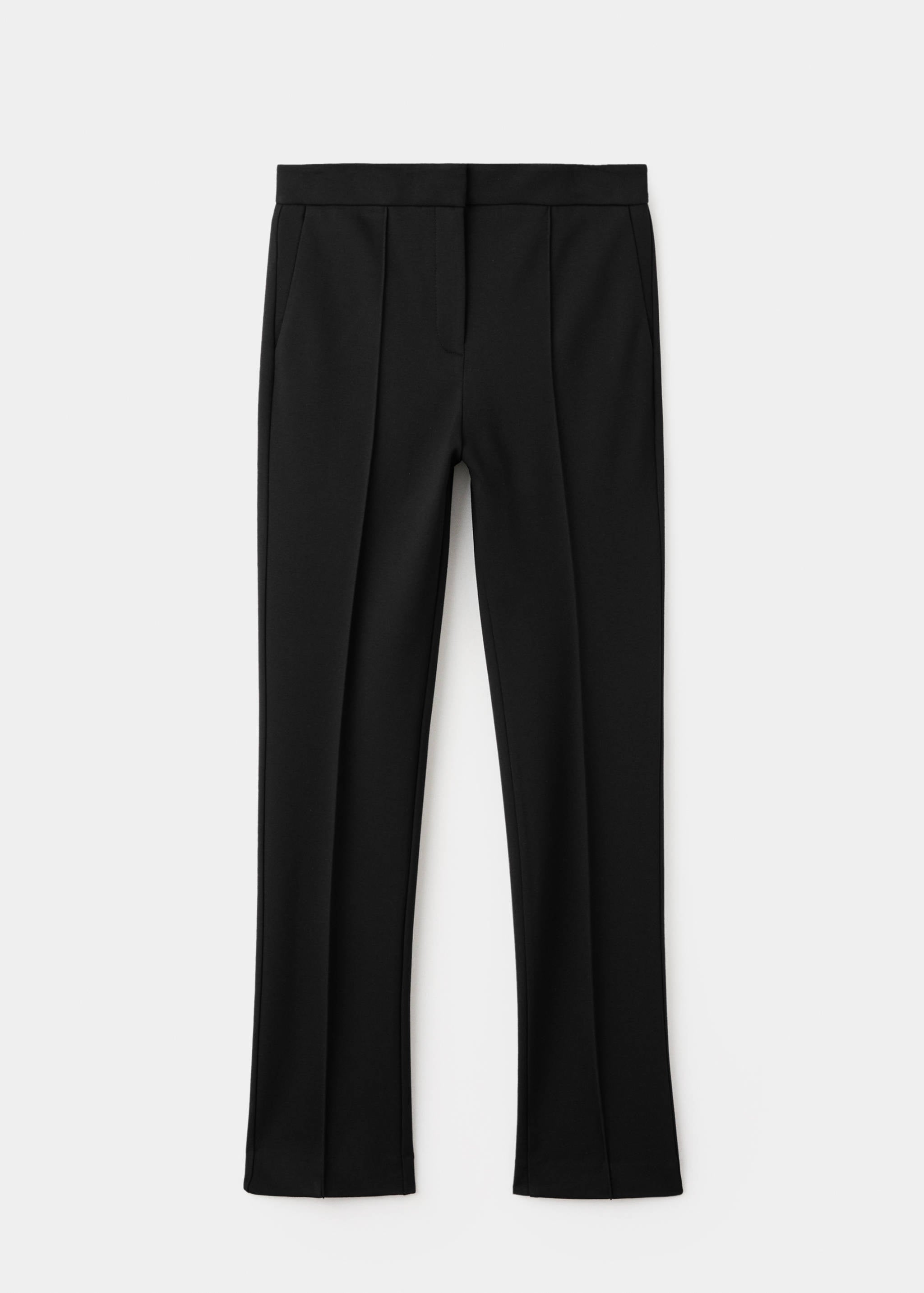 Mango trousers paloma in black - flat