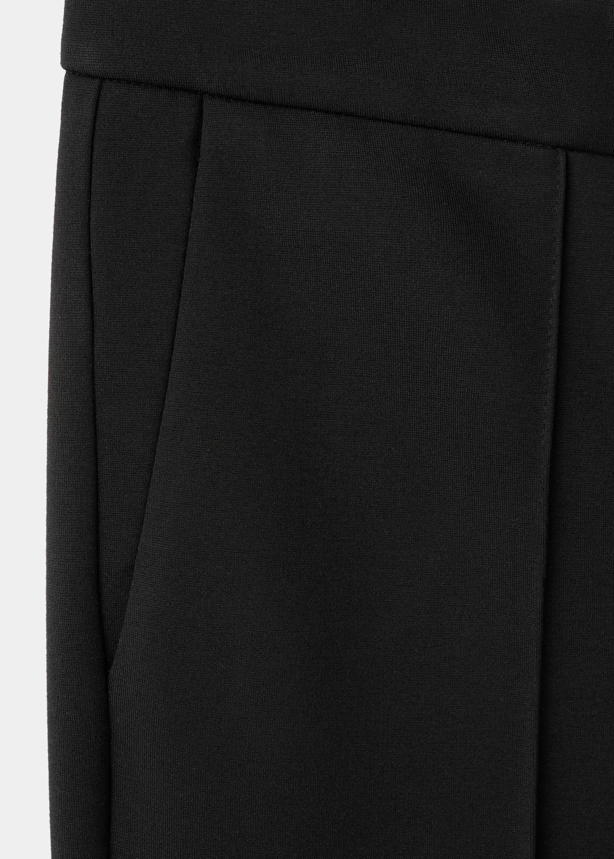 Mango trousers paloma in black - detail