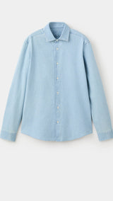 Mango shirt denim in light denim-021