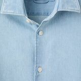Mango shirt denim in light denim-023