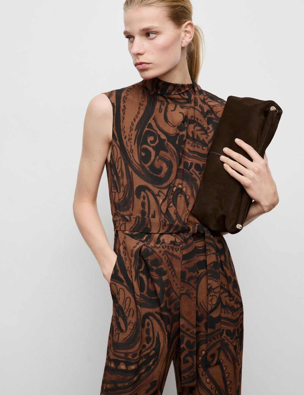 Mango jumpsuit matilda in terracotta - Image 1