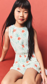 Mango jumpsuit palm in off white - Image 1