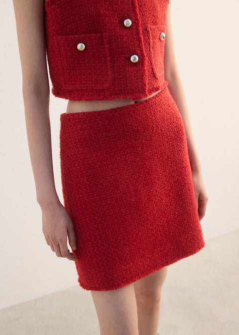 Mango skirt mody in red