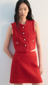 Mango skirt mody in red - Image 4