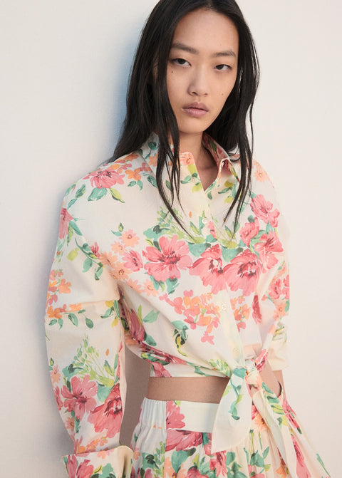 Mango shirt nicole in off white