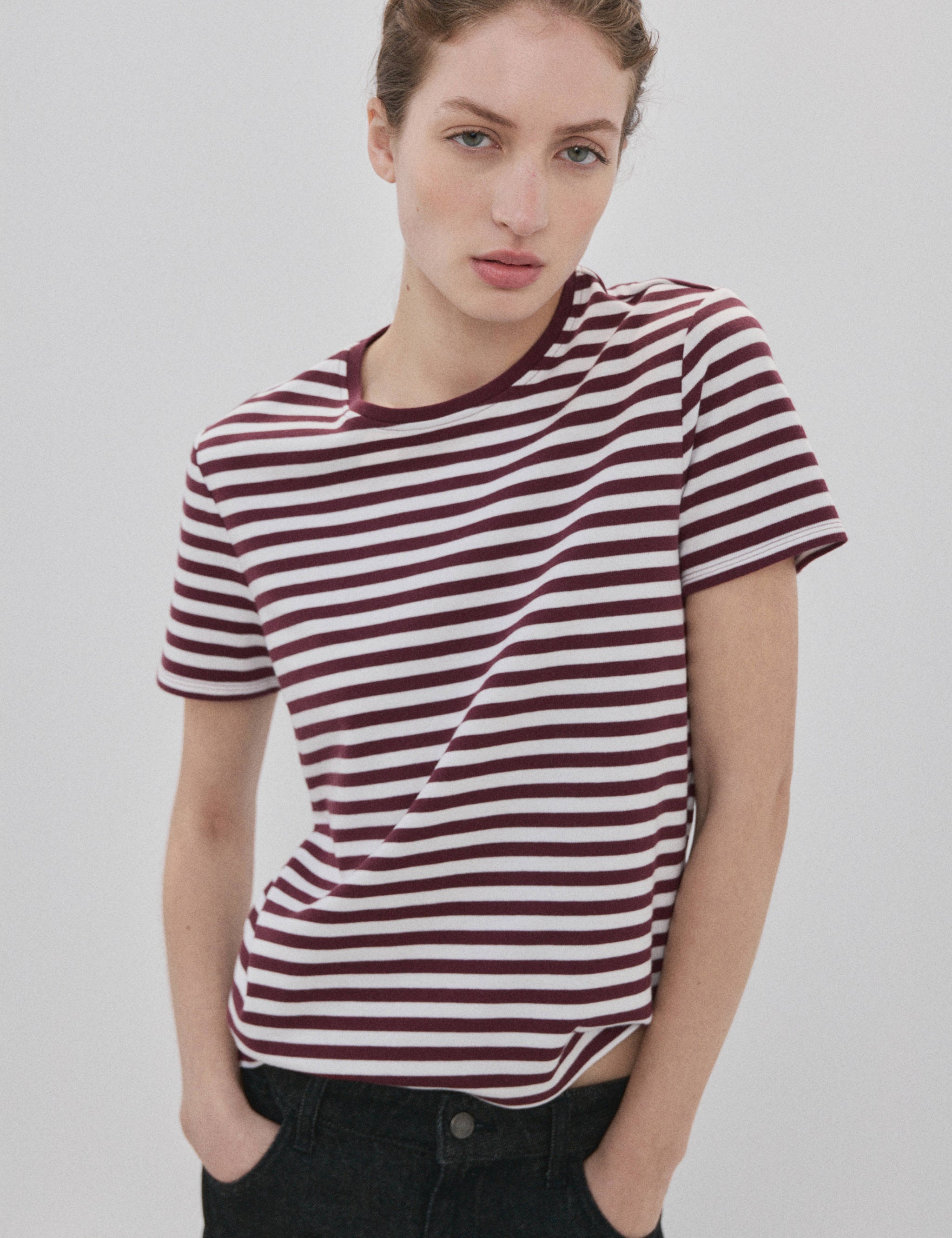 Mango t-shirt riti in garnet-002