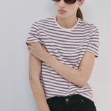 Mango t-shirt riti in light pink-002