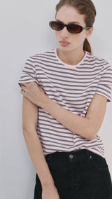 Mango t-shirt riti in light pink-002