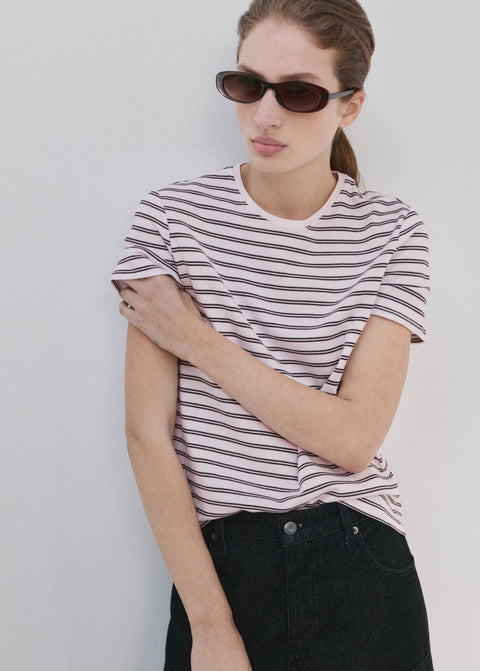 Mango t-shirt riti in light pink