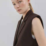 Mango vest lulo in brown - Image 4