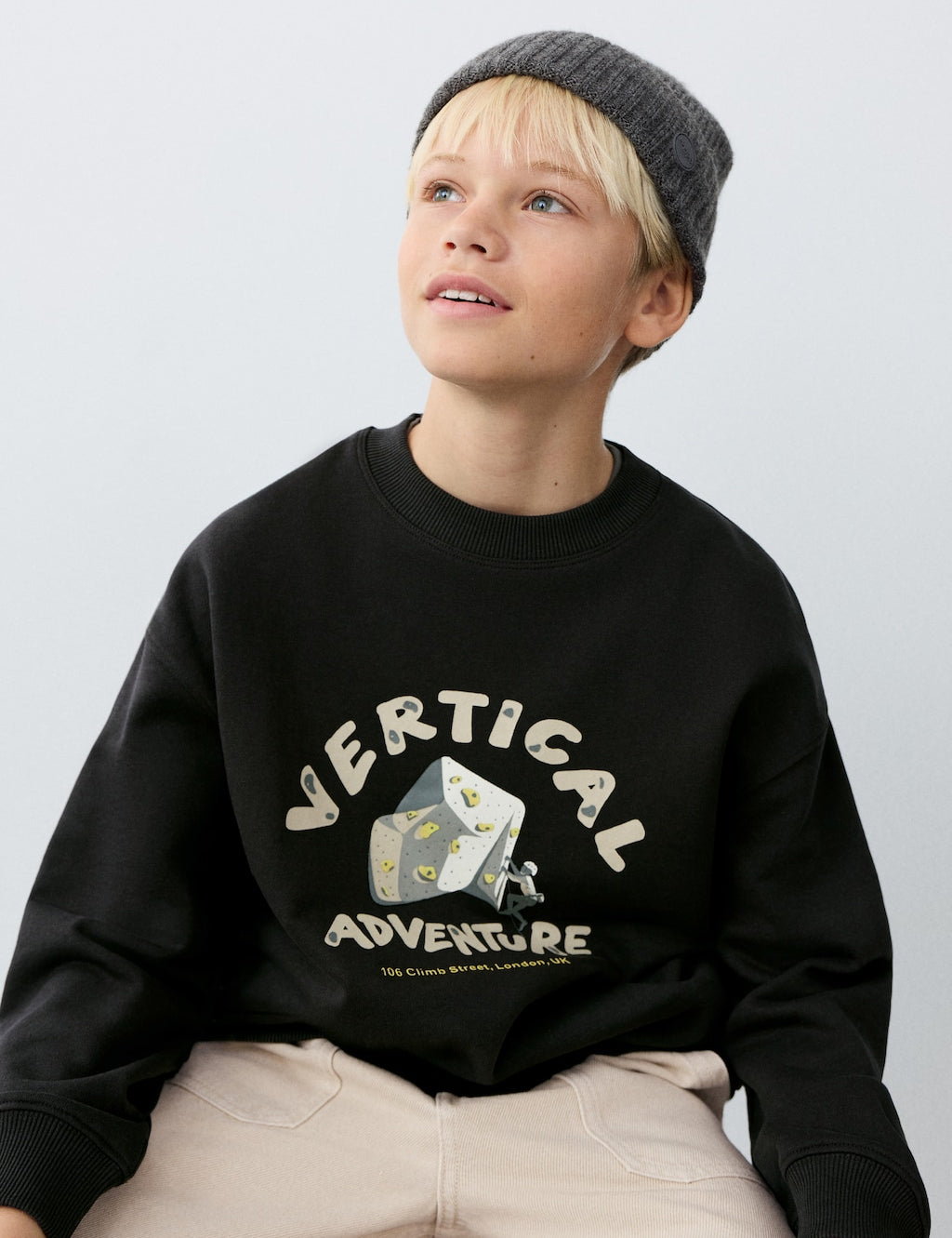 Mango sweatshirt echeese in anthracite - Image 1