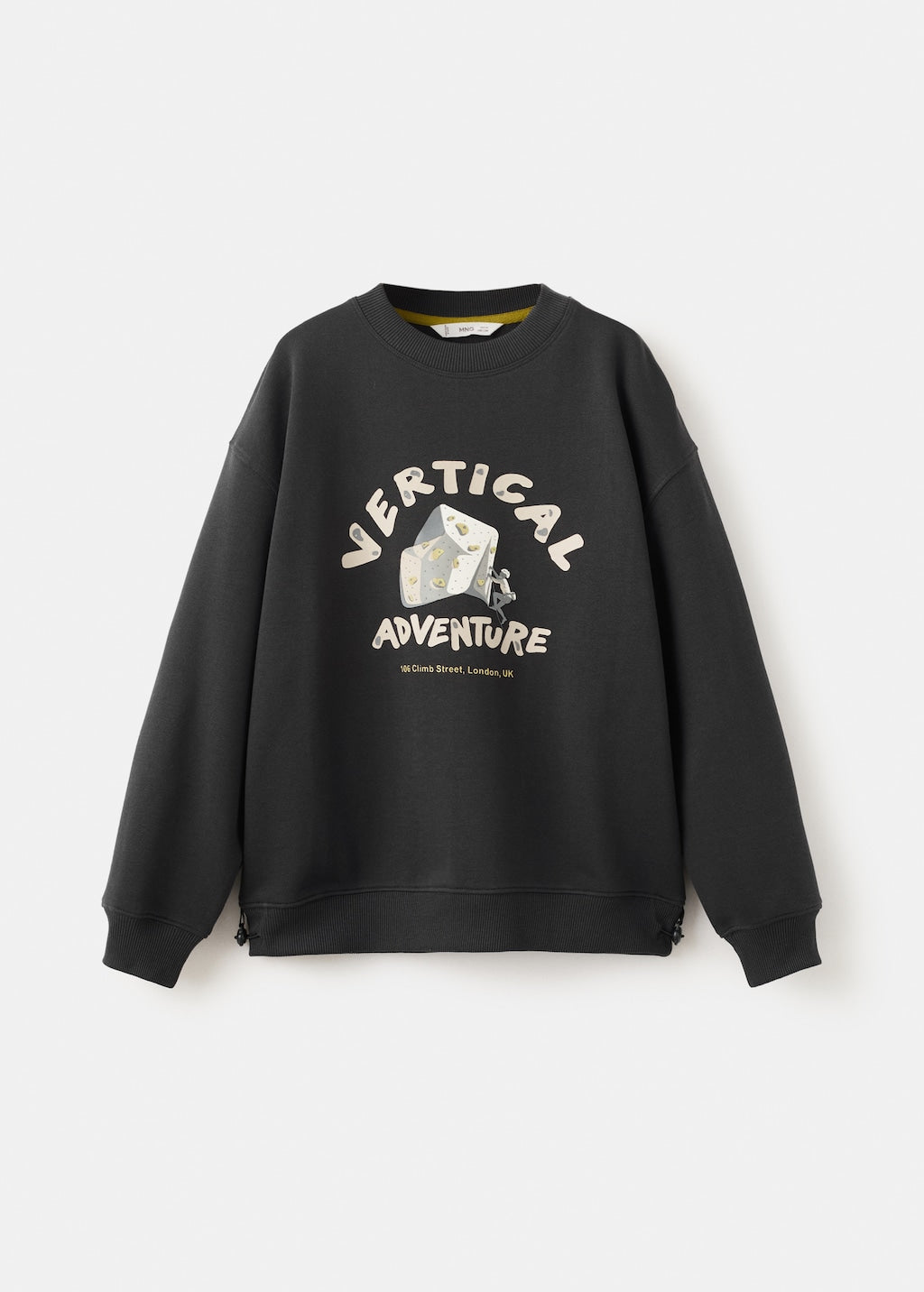 Mango sweatshirt echeese in anthracite - Image 2