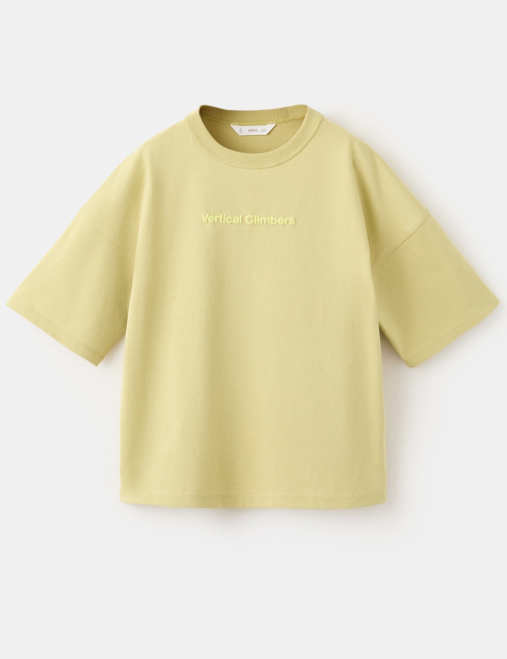 Mango t-shirt everti in lime - Image 1