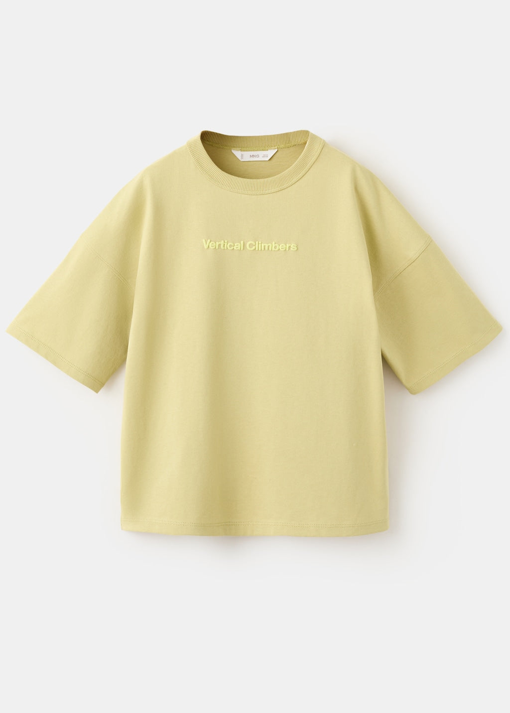 Mango t-shirt everti in lime - Image 1
