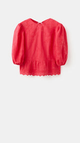 Mango blouse domino in tomato - Image 2