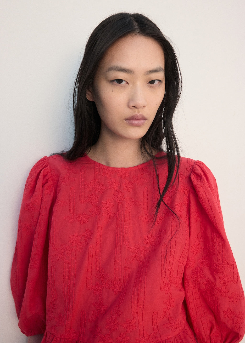 Mango blouse domino in tomato - Image 4