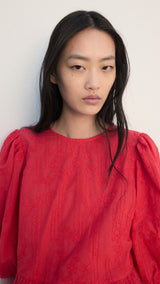 Mango blouse domino in tomato - Image 4