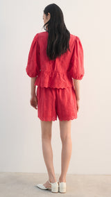 Mango blouse domino in tomato - Image 6