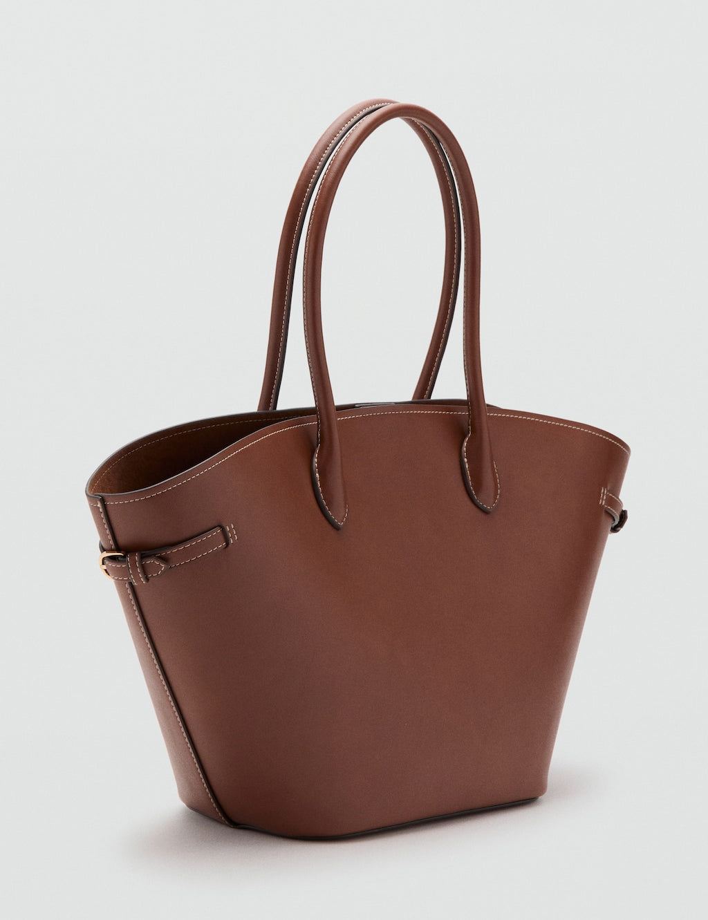 Mango shoulder bag capi in leather - Image 1