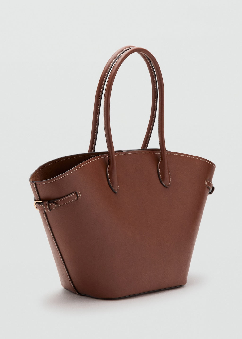 Mango shoulder bag capi in leather - Image 1
