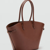 Mango shoulder bag capi in leather - Image 1
