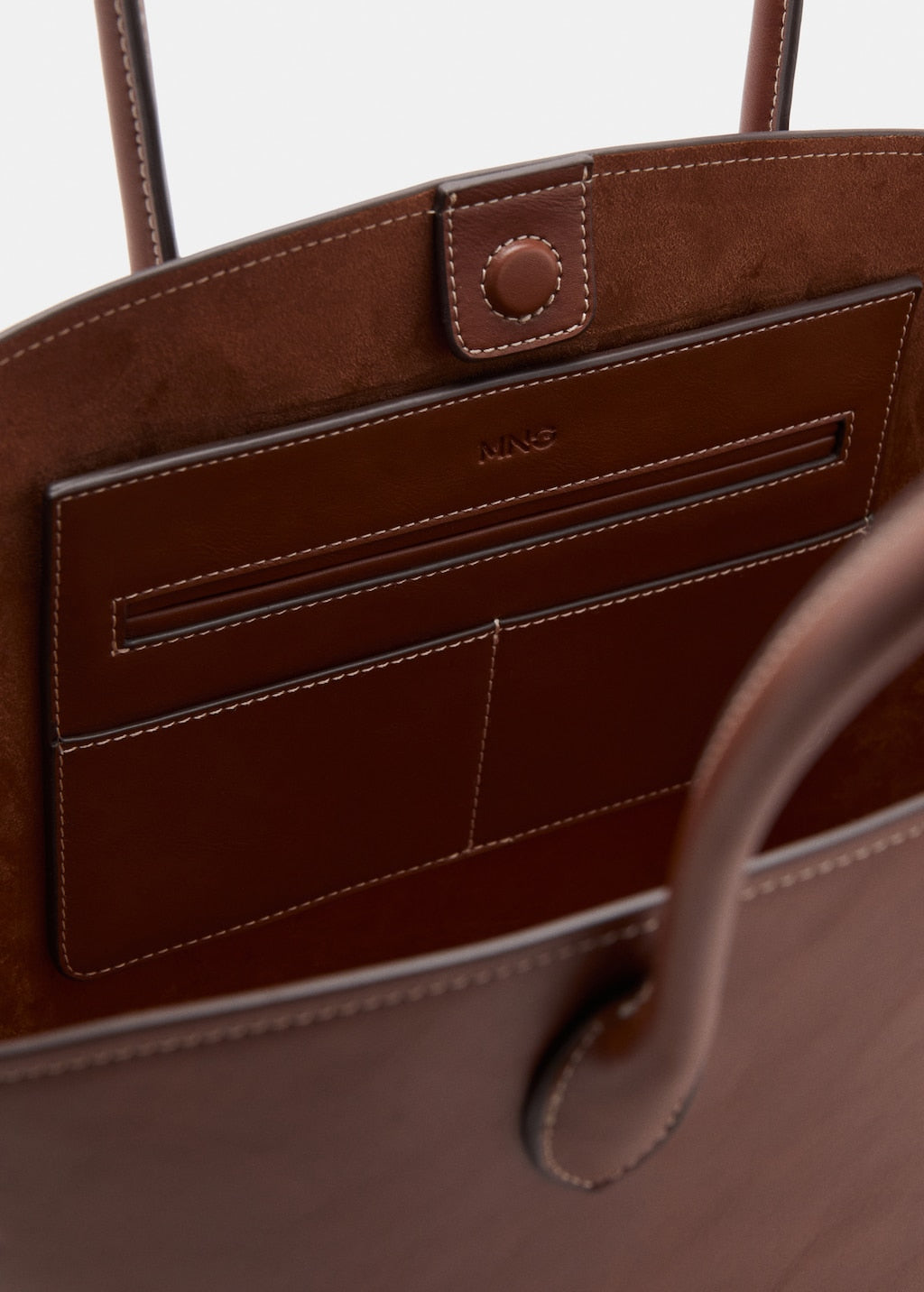 Mango shoulder bag capi in leather - Image 4