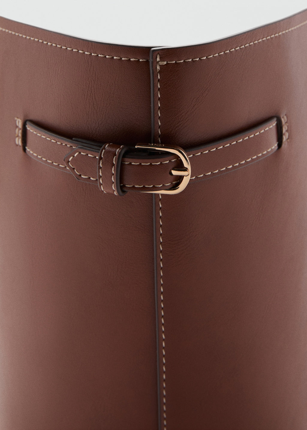 Mango shoulder bag capi in leather - Image 5