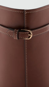 Mango shoulder bag capi in leather - Image 5